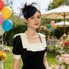 Hair Accessories Mesh Floral Feather Design Headdress Lightweight Breathable Tulle Wedding Reception Bridal Veil