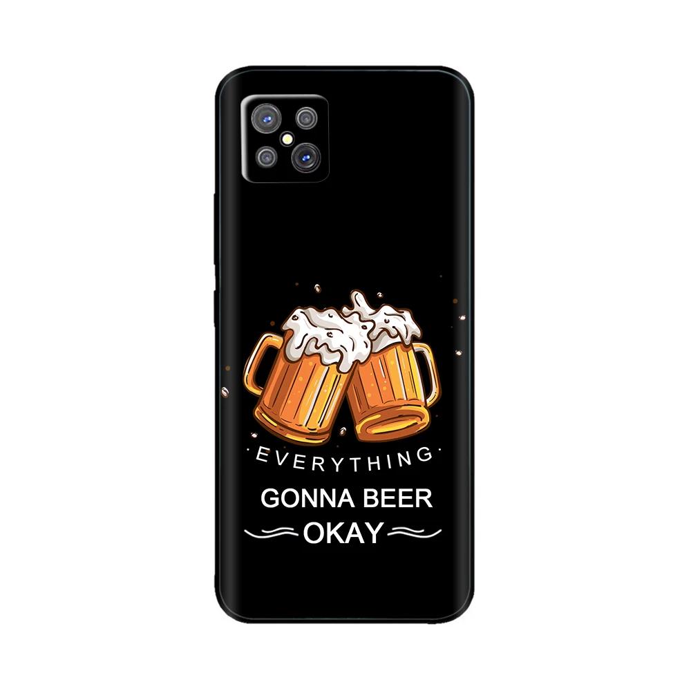 Shockproof Cover For Oppo Reno4 Z 5G Case Animal Painted Black Silicone Soft Phone Back Cover For OPPO A92S Bumper Shell Fundas