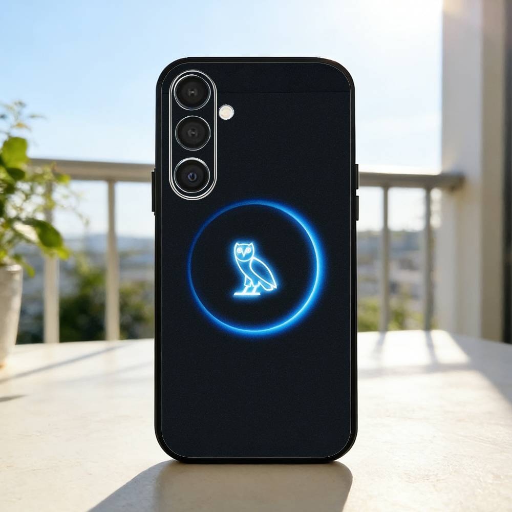 Drake O-OvO O-OWL Phone Case For Samsung A73,72,71,53,52,51,22,91,80, Soft Black Cover