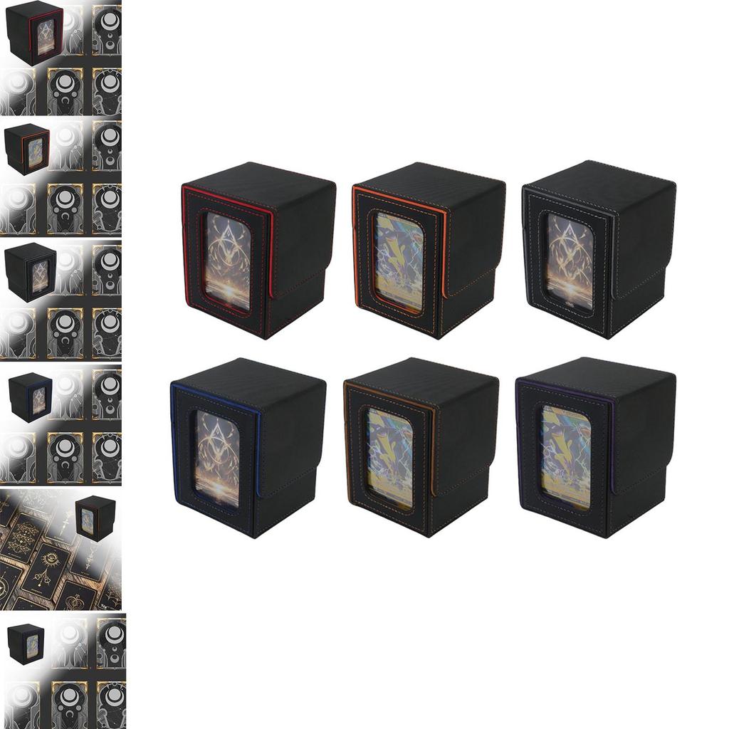 Trading Card Deck Box Card Case Gathering Card Toy for 100+ Cards Decks Case