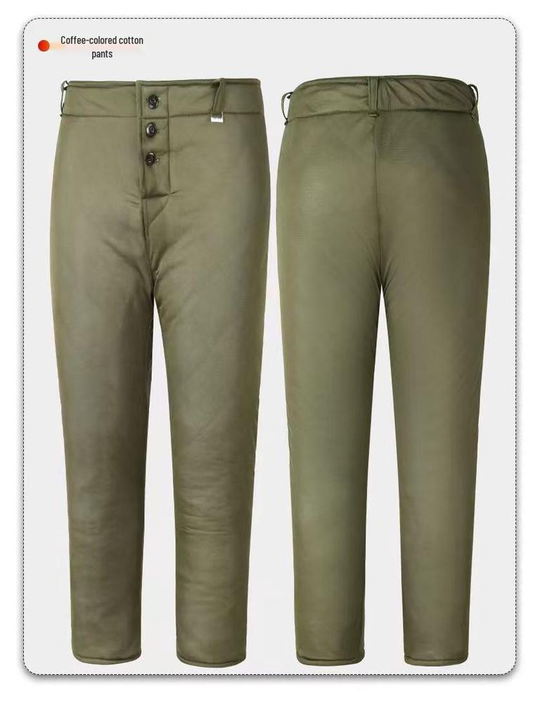 Zero Three Thermal Elastic Cotton Outfit: Warm Jacket & Pants for Outdoor Winter and Cold Storage Activities
