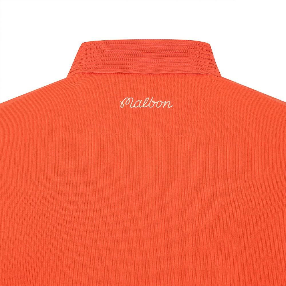 MALBON GOLF M Premium Cotton Daily Fit Polo Shirt Red (Man)