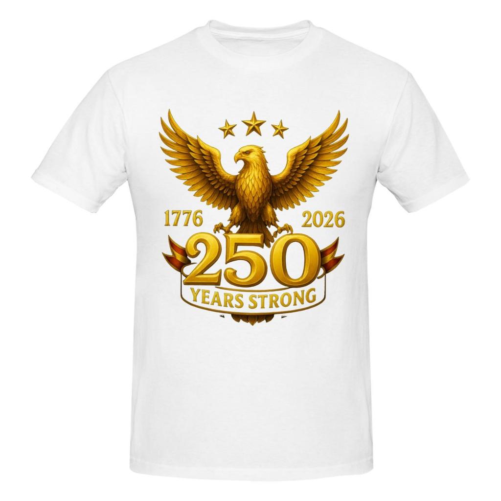 Unisex American 250 Anniversary USA Awesome T Shirt Vintage Plus Size Oneck Cotton Custom Sleeve Tshirt