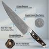 8.5 Inch Chef Knife 67-layers Damascus VG-10 Steel Blade Sapele Resin Handle Slicing Vegetables Cleaver Meat Kitchen Sharp Knife
