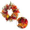  Autumn Wreath for Front Door Farmhouses Garden Inside Outside Decorations, Thanksgiving Wreath with Pumpkins