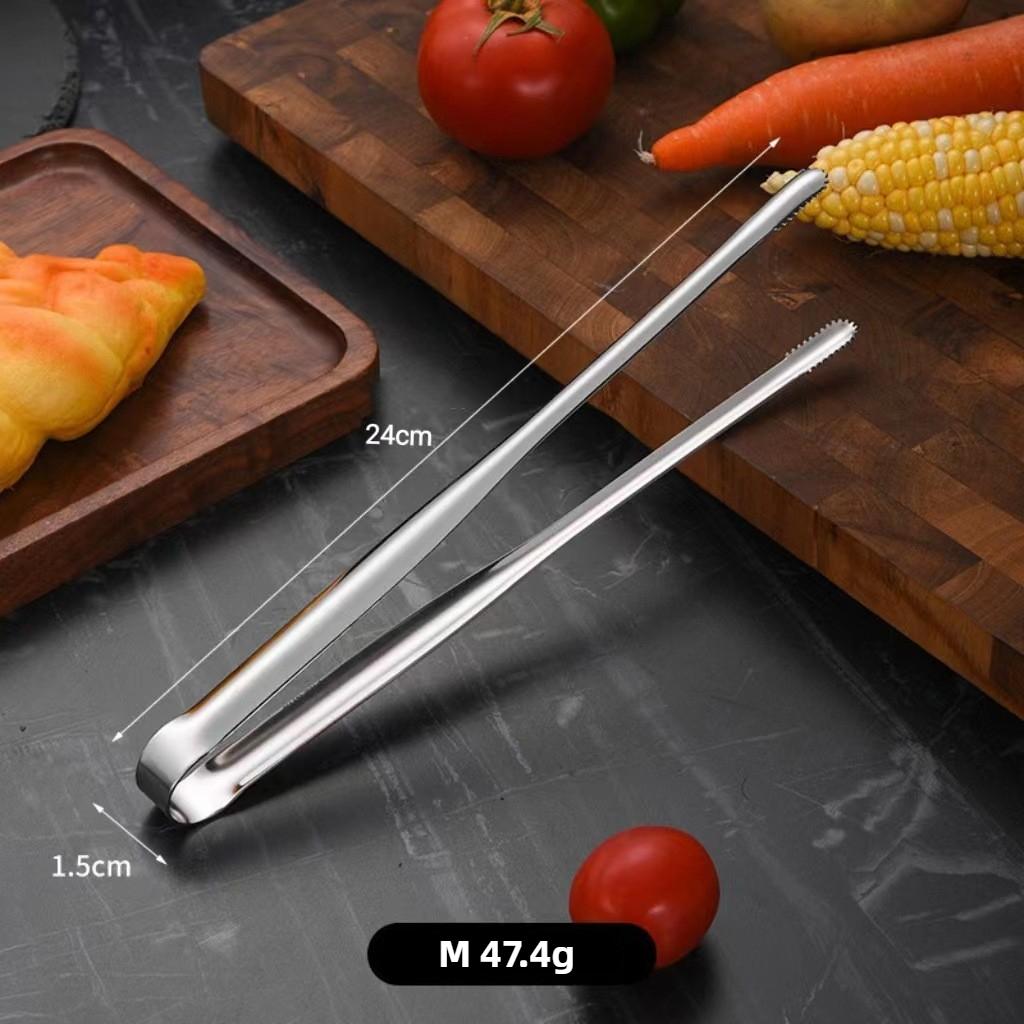 Stainless Steel Grill Tongs Food Clip BBQ Steak Clip Bread Tong Cooking Kitchen Gadgets Accessories Barbecue Tools