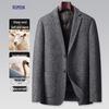 Men's Wool Blend Down Business Casual Blazer