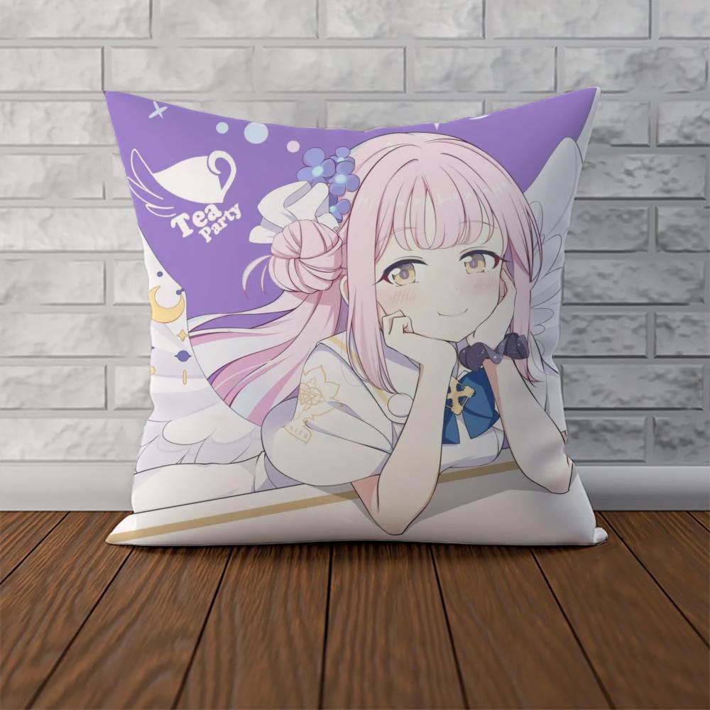 Blue Archive Pillow Case For Car Sofa Decorative Home Doublesided Print Plush Square Throw Pillow Cushion Cover