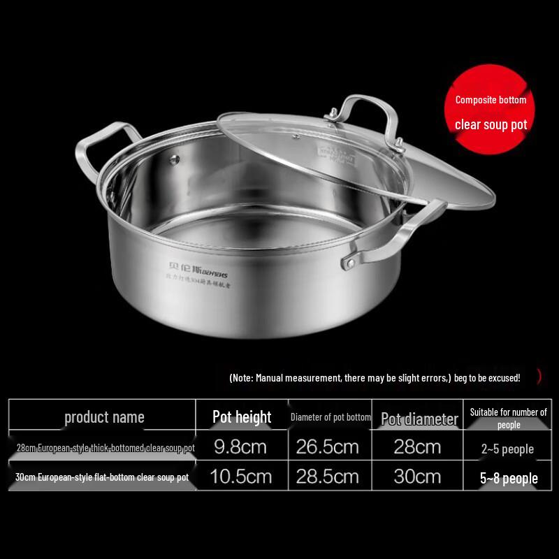 Berens 304 Stainless Steel Multi-Stove Hot Pot