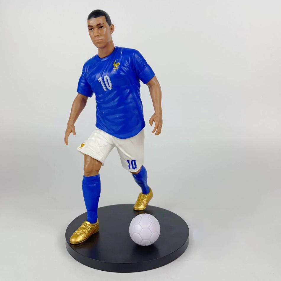 In Stock 1-8Pcs Football Star  C.Ronaldo Messi Mbappe Model Dolls Cartoon Cute Action Figure Car Accessories Football Fans Gifts