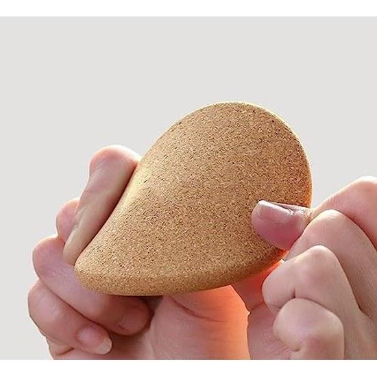 Roseelf Stylish Coaster Cork Wooden Thickness 5mm Diameter 10cm Round Type 100 Pieces Heat Resistant Non-Slip Drink Suitable DIY Decoration Edge Table
