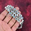 Blue Topaz Bracelet, 925 Solid Sterling Silver Gemstone Jewelry, Handmade Bracelet For Mother Day