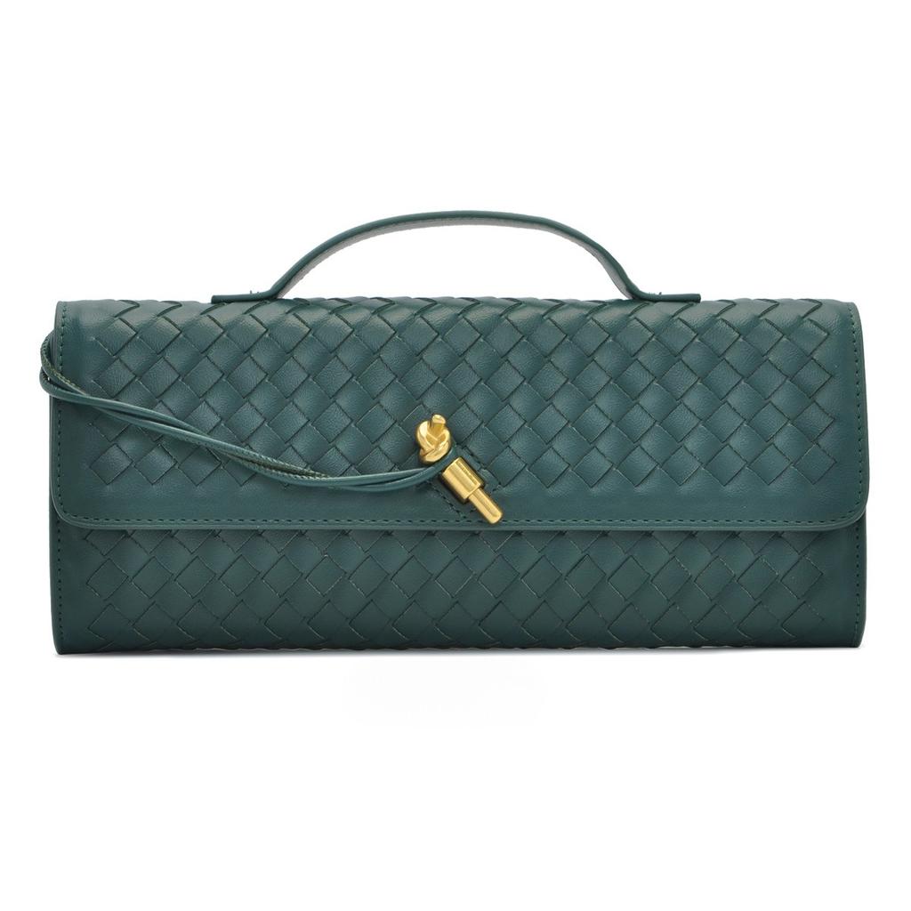 Nischen Strick Ein Schultertasche Mode Horizontale Clutch Akkordeon Damen Schräg Umhängetasche