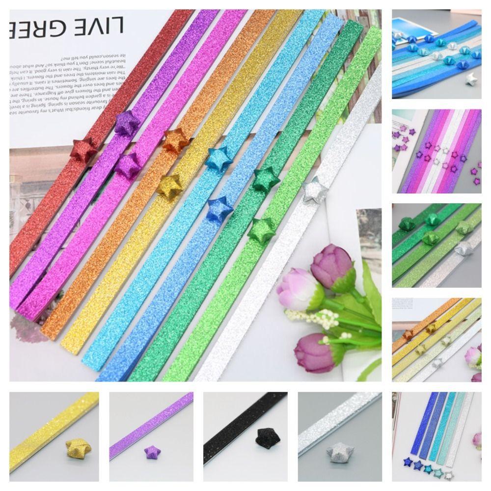 

Paper Star Glitter Origami Stars Paper Strips for 100pcs/set Home Decoration