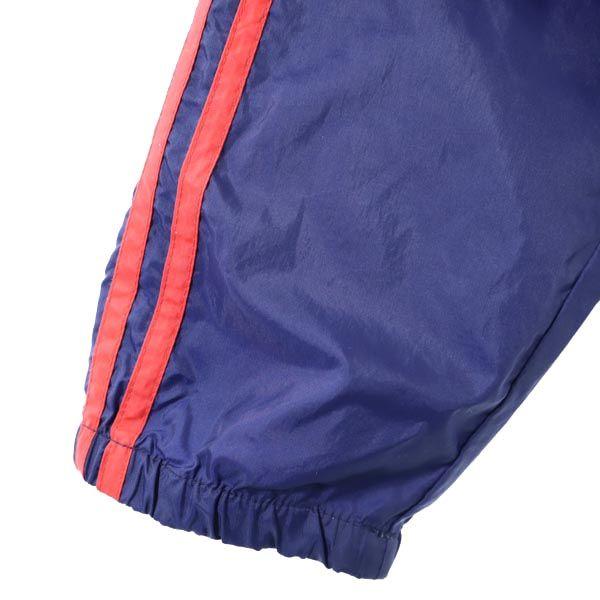 Adidas 80s Vintage Silver Tag 3 Lines Windbreaker M Navy Sports Jackets Men's Used