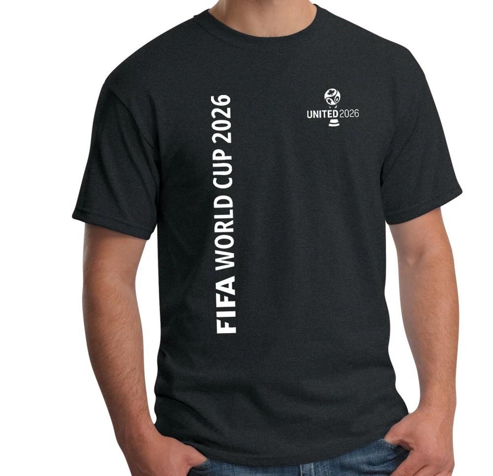 WORLD CUP 2026 SHORT SLEEVE BLACK T-SHIRT, USA, Canada And Mexico_reprint<wbr/>_sale @ Unisex T-Shirt