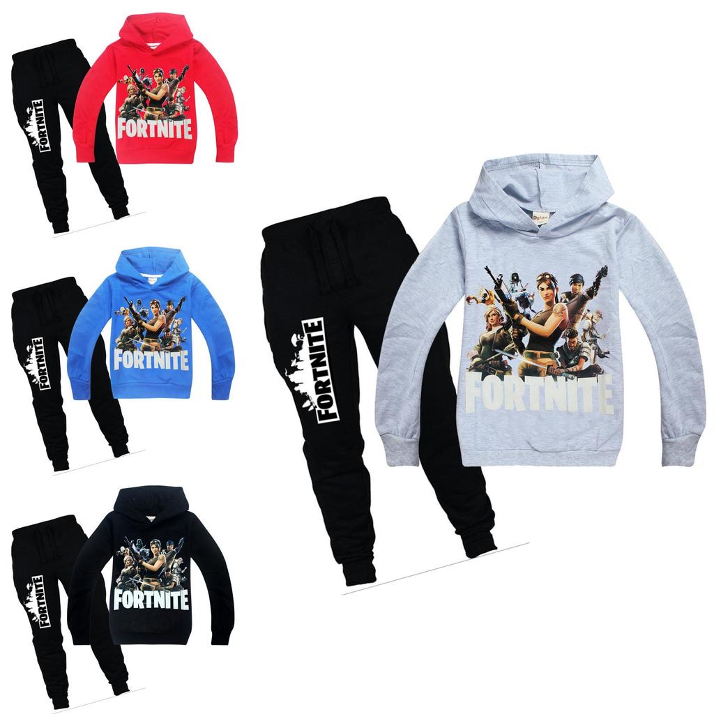 Hoodiespants Child Set Fortnite Hooded Clothing Sweatshirt Kids Clothing Game