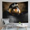 Fear Cobra Tapestry Reptiles Snake Tapestry Wildlife Illustration Tapestry Wall Hanging Home Living Room Bedroom Dorm Tapestries