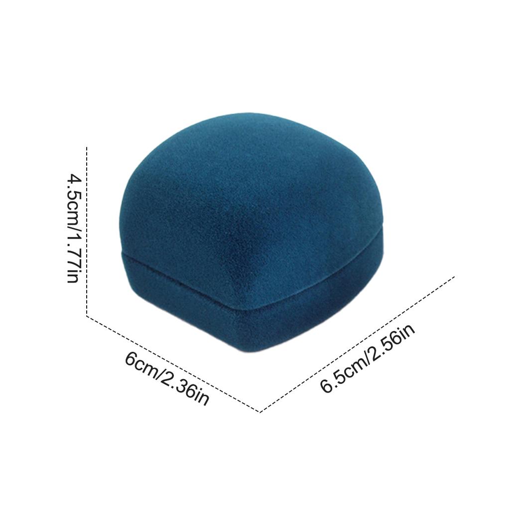 1pc Engagement Velvet Ring Box Jewelry Display Storage Boxes For Wedding Ring Valentine's Day Gift Organizer Earrings