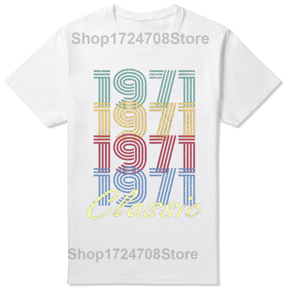 Tillverkad 1971 Begränsad upplaga 53 år av att vara fantastisk T-shirts Grafisk Streetwear Kortärmad Födelsedagspresenter T-shirt Män