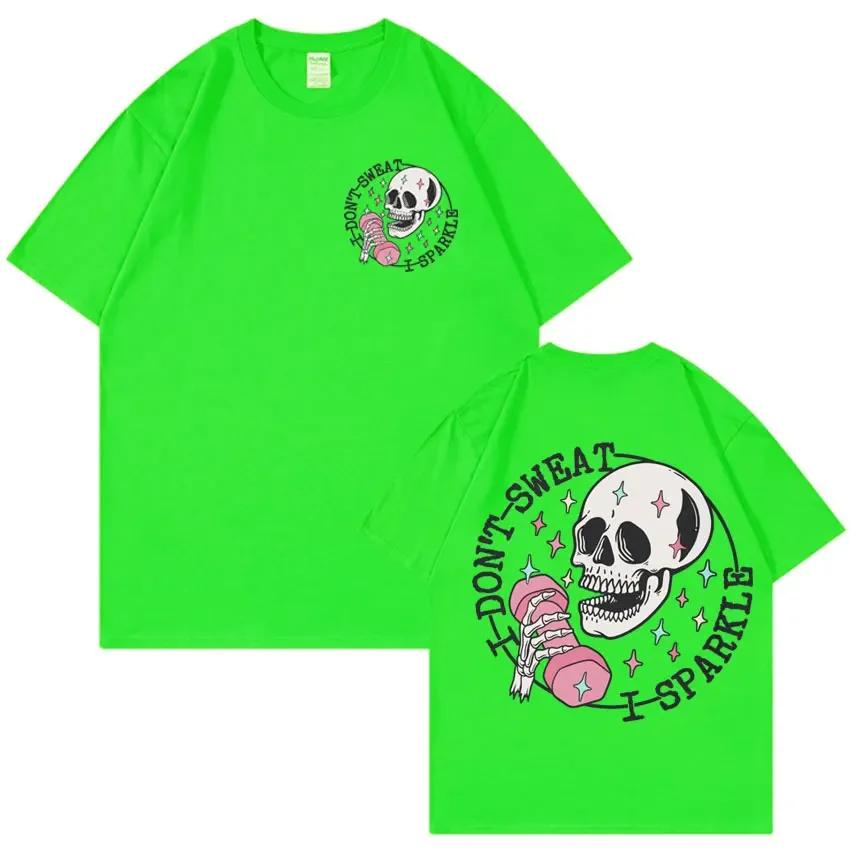 Funny Skeleton Muscle Mommy Gym T Shirts Men Women Fashion 90s Retro Gothic Tshirt Summer Cotton Short Sleeve T Shirt Streetwear