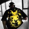 Pokémon Animatie Afgeleiden Patroon Print T-shirt Heren Dames 2025 Zomer Oversized Los Katoen Street Trend Merk Top