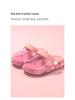 Bonbonfarbene Kinder-Clogs, Niedliche Cartoon-Sommer-Baby-Hausschuhe mit Kollisionsschutz-Zehenkappe für Jungen und Mädchen.