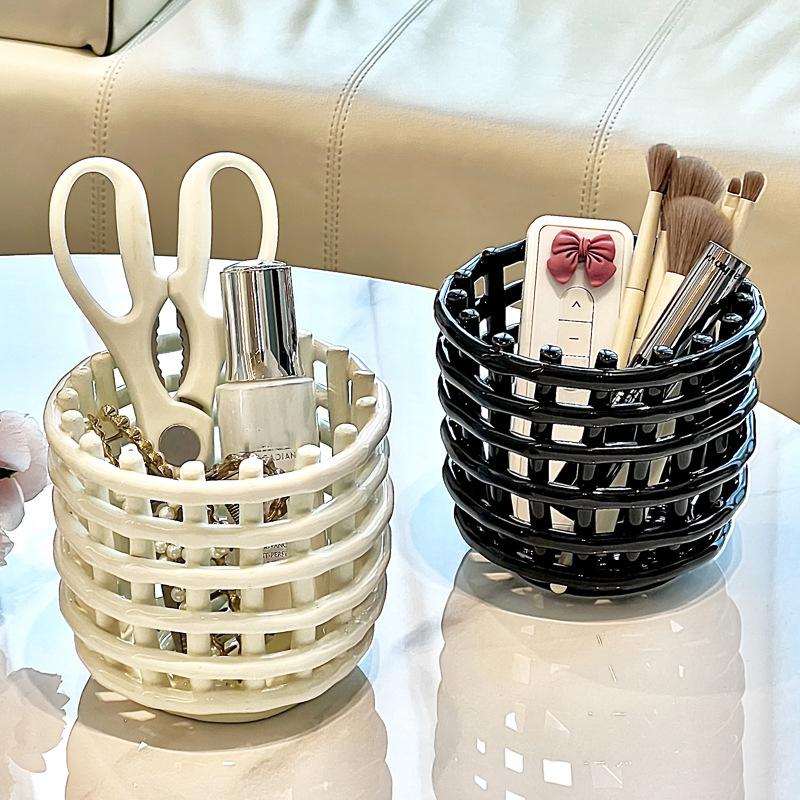 1Pc Makeup Brush Storage Cartridge Home Makeup Brush Storage Basket Desk Pen Organizer Kitchen Chopstick & Spoon Drainer