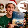 Weihnachts-Adventskalender, 24-Tage-Adventskalender Feiertags-Countdown-Kollektion, Anhängerbox geeignet für Weihnachtsüberraschungsgeschenke