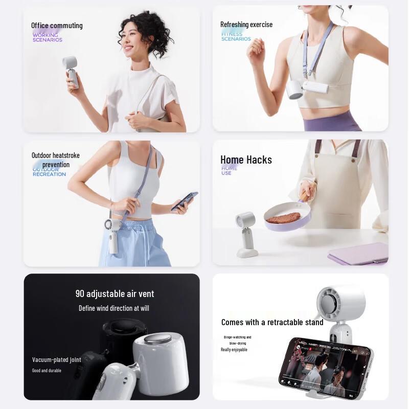 Portable Handheld Rechargeable Cooling Fan