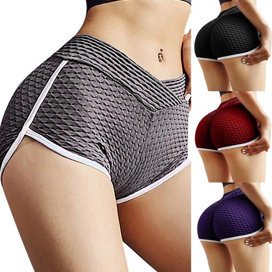 Women Pants High Waist Breathable Polyester Butt Lift Scrunch Pants for Yoga