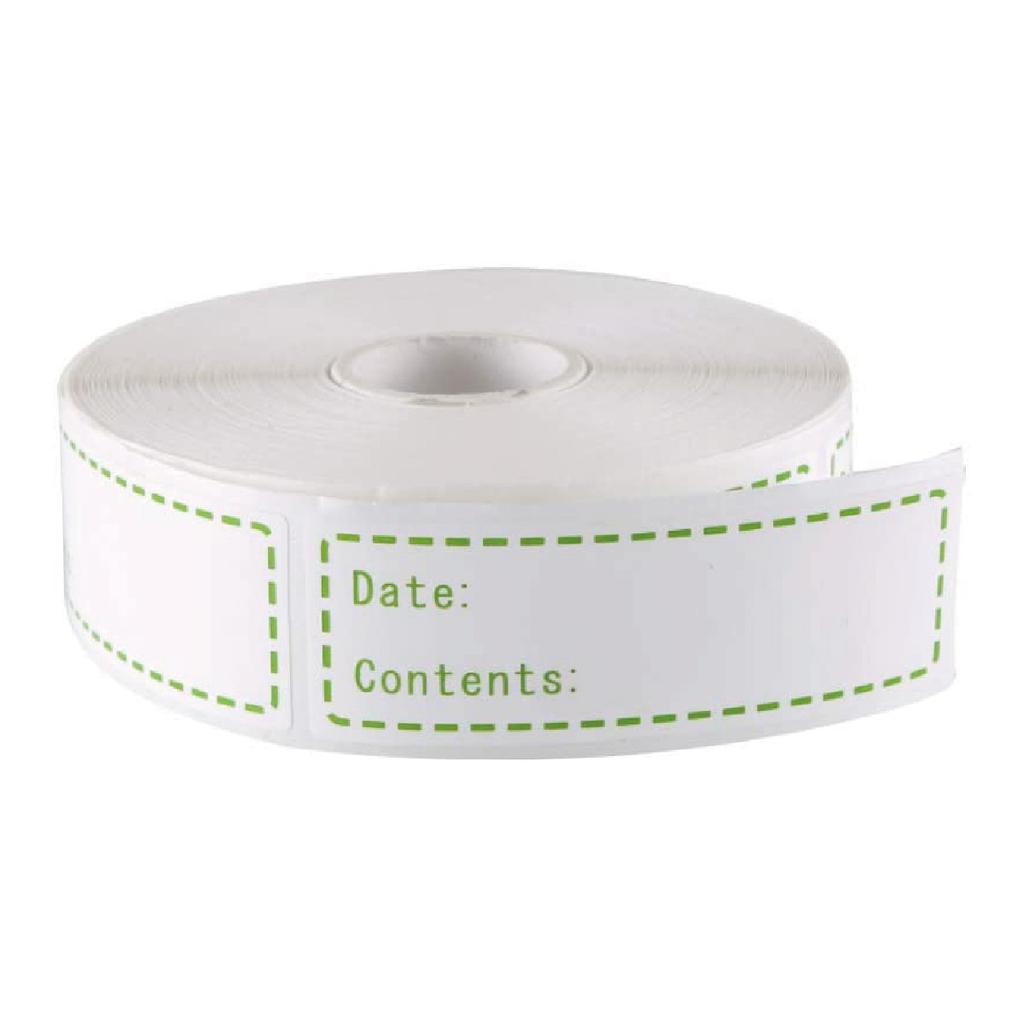 Removable Freezer Labels Adhesive Vinyl Labels for Refrigerator and Food Storage Label Roll