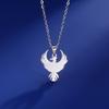 Dawapara Phoenix Guardian Animal Necklace Mythology Bird Pendant Protection Strength Symbol Stainless Steel Women Necklace