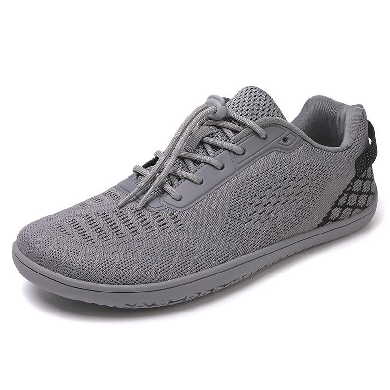 Unisex Wide Toe Box Barefoot-Style Running Shoes Breathable Flyknit Mesh Sneakers Walking Gym