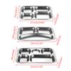 Divided Dinner Tray 3/4/5 Section School Canteen Food Storage Container for Indoor Outdoor Camping Food Tray