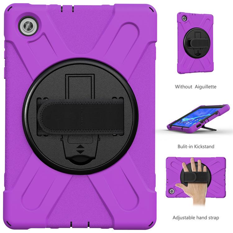 

Lenovo 10.1-inch Tablet Silicone Protective Case with Rotating Stand, Anti-Fall Design Without Shoulder Strap