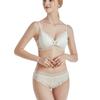 French rimless bra set lace 1011 autumn sexy underwear women's triangle cup gather small breasts
