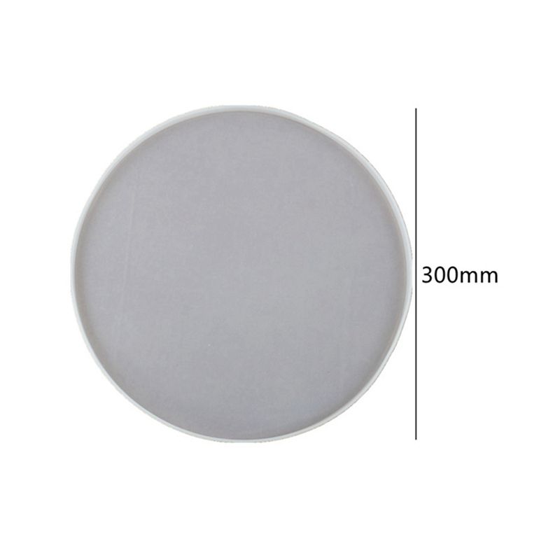 A74E-2X DIY Resin Epoxy Mold Coaster Tray Circle Silicone Mold 12 Inch Placemat Dessert Display Tray Mold