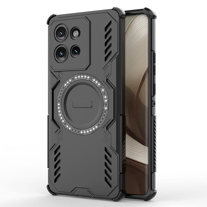 KEYSION Dutý kryt pro odvod tepla pro Motorola Edge 50 5G 50 Neo Magnetické chlazení Nárazuvzdorný kryt na telefon pro Edge 50 Fusion