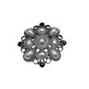 Vintage Baroque Pearl Openwork Brooch Corsage Clothing Accessory
