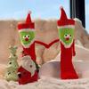 Female Autumn and Winter Cartoon Lovely Christmas Holding Hand Tube Cotton Socks