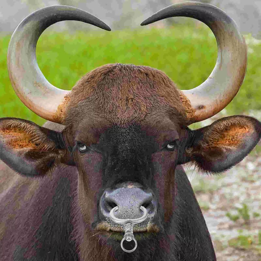 Anti Rust Cattle Nose Ring Stainless Steel Livestock Nose Pliers Bull Nose Clamp  Pet Products