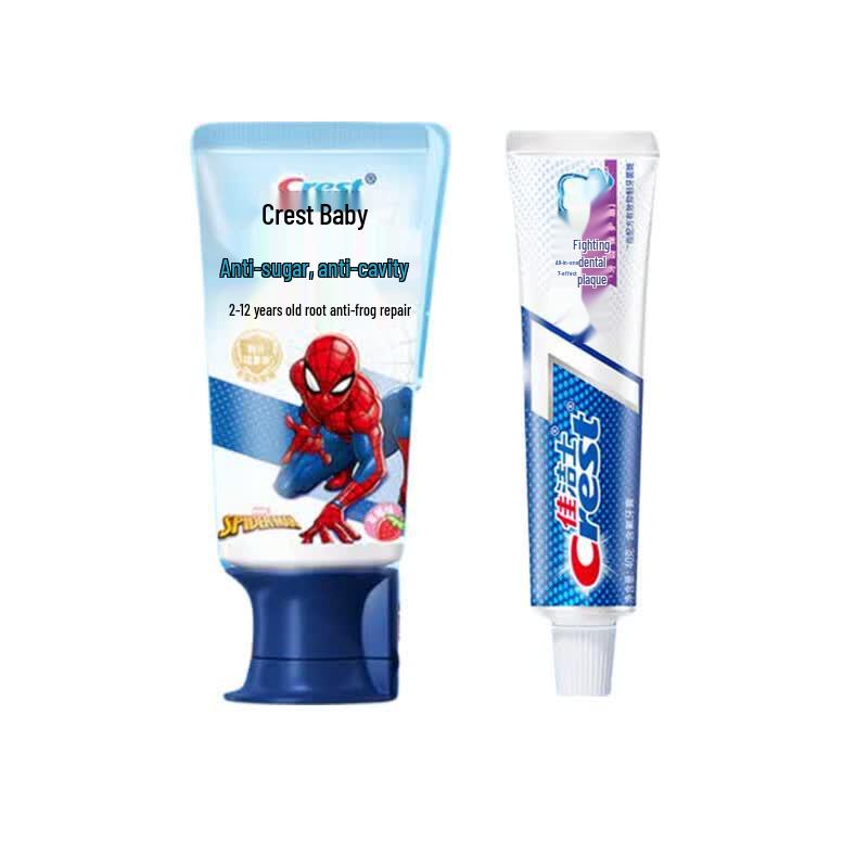 Crest Kids Spider-Man & Adult Toothpaste Bundle
