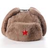 Men's and Women's Imitation Rabbit Hair Outdoor Hat, Ear Protection, Russian Full Hair Thermal Hat, Cold-proof Northeast Hat