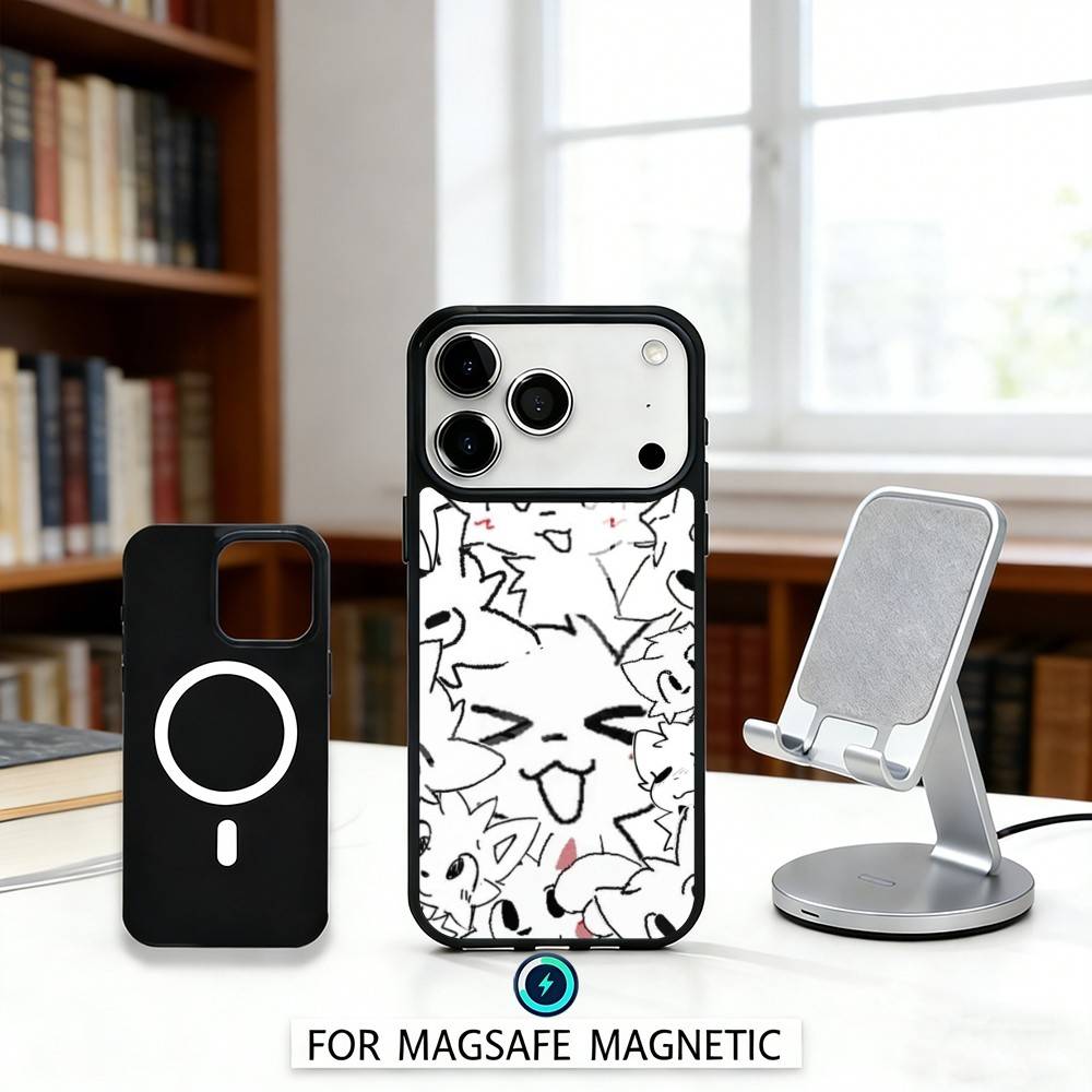 1PC Cute B-Boykisser Phone Case For iPhone 17,16,15,14,13,12,Pro,Max For Magsafe Magnetic Wireless Charging