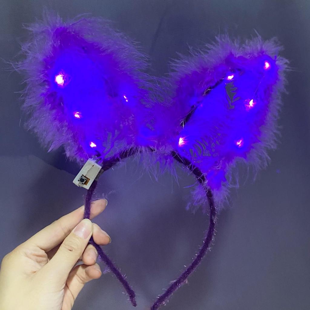 Luminous Feather Rabbit Ears Headband - Graduation Gift
