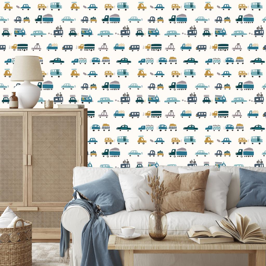 Vehicles wallpaper for living room and bedroom 50x1000