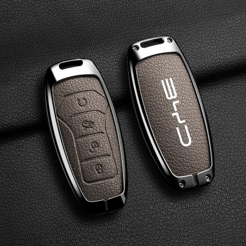 

Alloy Leather Car Remote Key Case Cover Protector Shell For BYD Atto 3 Han EV Dolphin Lied Tang Dm Qin PLUS Song Pro MAX Yuan