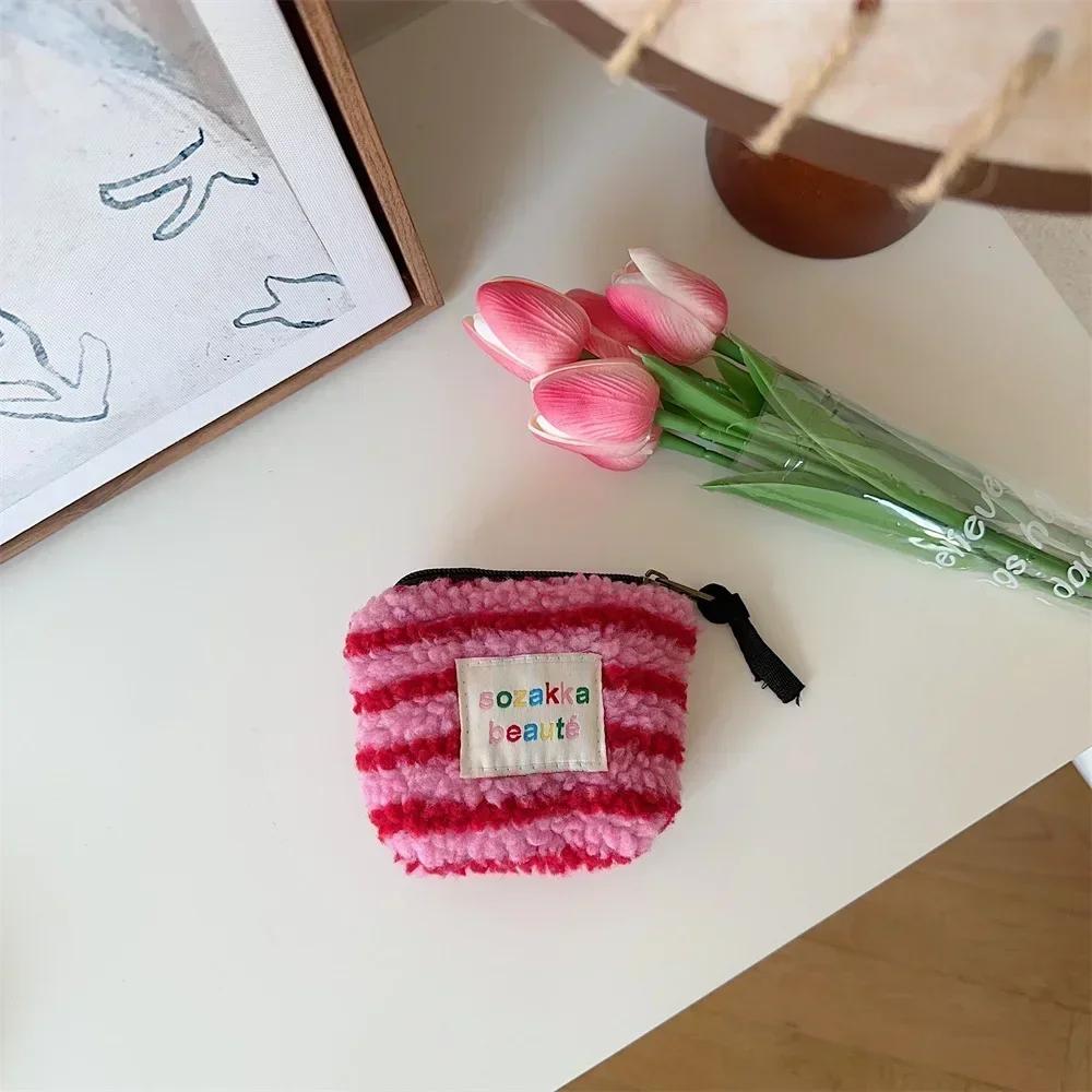 Coin Purse Women Fresh Floral Coin Wallet Zipper Bag Change Pouch Key Holder Small Mini Storage Case Pouch Money Bags Gift