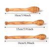 Natural Wood Wooden Honey Dipper Handmade Wooden Honey Stirrer Honey Stirrer Spoon  For Jars